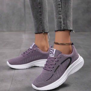 حذاء رياضي نسائي مُنسوج مُريح لموسم الخريف 2025