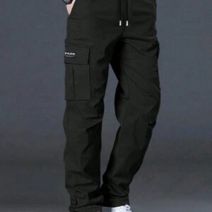 بنطلون كارجو فضفاض متعدد الجيوب